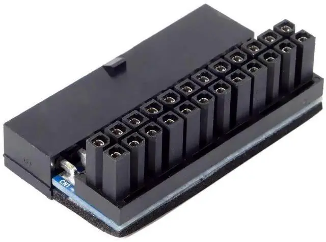 Alt view image 4 of 7 - WRIARICH JSER 90 Degree ATX 24Pin Power Adapter, 24Pin Female to Male Right Angle Connector for Desktop Motherboard PSU