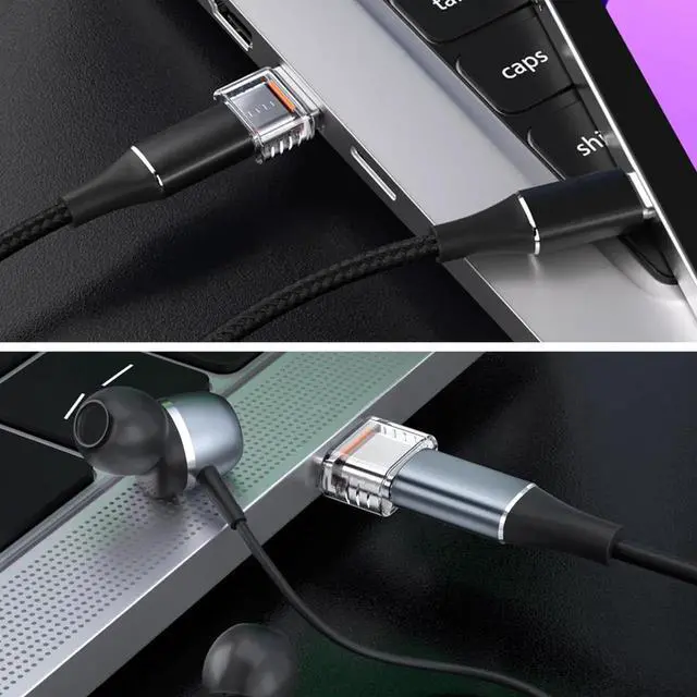 Alt view image 7 of 7 - 6 Pack Clear USB A Male to USB C Female Adapter, USB to Type C Charging Converter Compatible with iPhone 15/16 Series, Apple Watch Ultra, AirPods, iPad, Galaxy S24/S23, Car Chargers & All USB-C Device