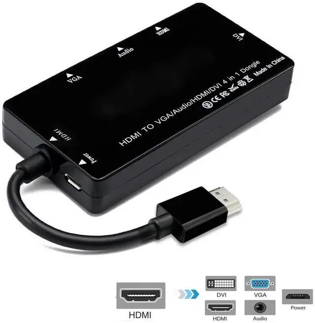 Alt view image 5 of 7 - WRIARICH VGA to HDMI Converter with Audio Support Support up to 1920 x 1080 Output Resolution