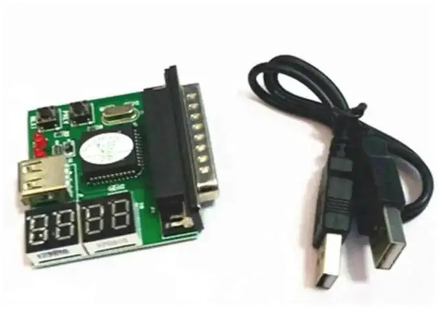 Alt view image 2 of 6 - WRIARICH 4-Digit POST Diagnostic Test Card, 25Pin Parallel Port + USB Dual Interface Motherboard Analyzer for Laptop & Desktop PC Fault Detection