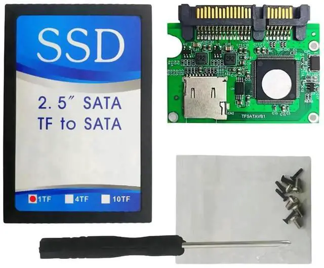 Alt view image 2 of 7 - WRIARICH TF Micro SD to SATA Adapter Card, High Speed Micro SD Memory Card to SATA Converter for Laptop & Desktop PC