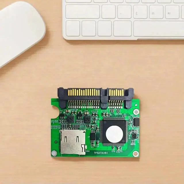 Alt view image 4 of 7 - WRIARICH TF Micro SD to SATA Adapter Card, High Speed Micro SD Memory Card to SATA Converter for Laptop & Desktop PC