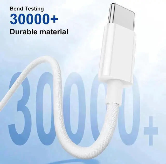 Alt view image 7 of 7 - WRIARICH 3-Pack 6Ft/2M USB-C to USB-C Cable, 60W 3.1A Fast Charging Cord for iPhone 16/15 Series, MacBook Air/Pro, Samsung S24/S23