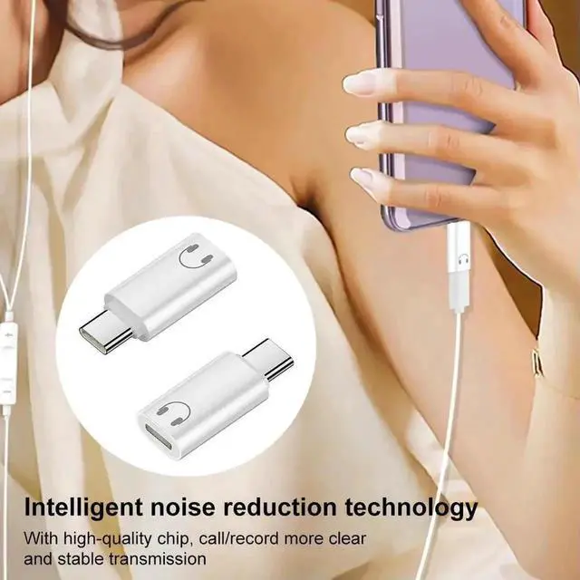 Alt view image 2 of 3 - Lightning Female to USB-C Male Adapter, iOS Lightning to Type-C Converter Connector, Fast Charging & 480Mbps Data Transfer Adapter Compatible with iPhone 15/16 Series & All USB-C iOS Accessories