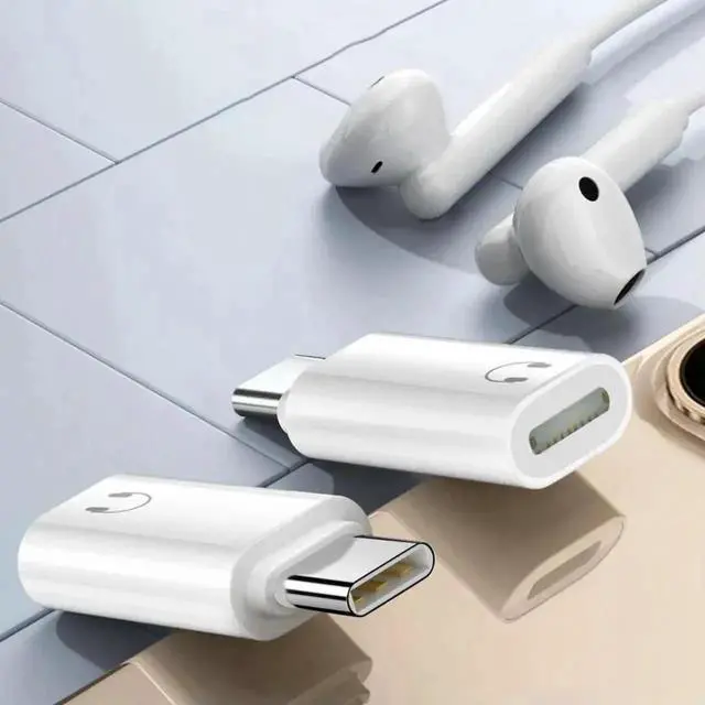 Alt view image 3 of 3 - Lightning Female to USB-C Male Adapter, iOS Lightning to Type-C Converter Connector, Fast Charging & 480Mbps Data Transfer Adapter Compatible with iPhone 15/16 Series & All USB-C iOS Accessories