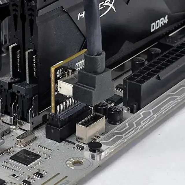Main image of WRIARICH 19/20Pin Motherboard Header to USB 3.1 Gen2 Type-E Front Panel Adapter with Built-in Chip, Internal Type-C Port Converter for PC Chassis