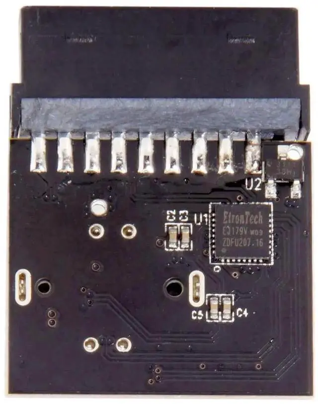 Alt view image 4 of 7 - WRIARICH 19/20Pin Motherboard Header to USB 3.1 Gen2 Type-E Front Panel Adapter with Built-in Chip, Internal Type-C Port Converter for PC Chassis