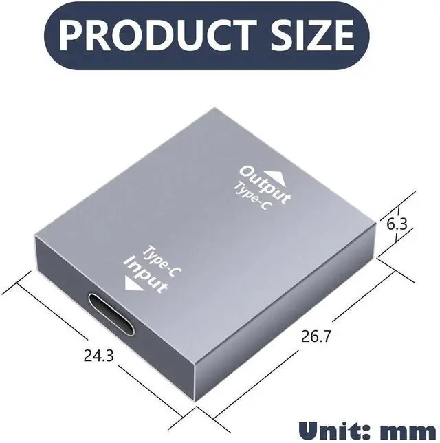 Alt view image 2 of 6 - WRIARICH 2 Pack USB-C Female to Dual USB 3.0 Female Splitter Adapter, 10A Max Fast Charging & 5Gbps Super Speed Data Sync Hub for Laptop, PC, Charger, Power Bank