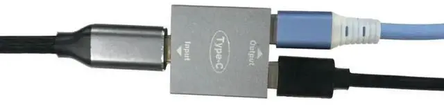 Alt view image 3 of 3 - WRIARICH USB-C Female Splitter Adapter, Single Type-C Female Input to Dual USB-C Female Output Hub Coupler Extender Connector