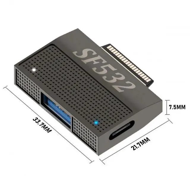 Alt view image 6 of 7 - WRIARICH SF532 Magnetic 40Pin Adapter for Microsoft Surface, USB3.1 10Gbps Type-A Data Port + 15V 45W PD Type-C Charging Converter, Compatible with Surface Pro 9/8/7/6/X, Surface Go & Surface Book
