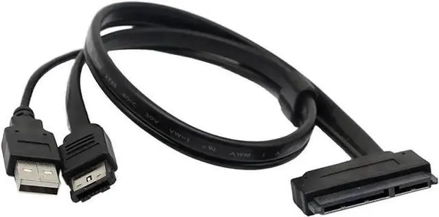 Main image of WRIARICH 1.64FT USB Powered eSATA to 22Pin SATA Cable for 2.5 Inch SSD & HDD