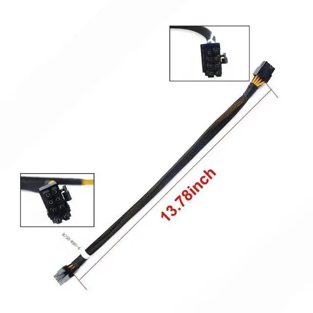 Alt view image 6 of 7 - WRIARICH 35CM Dell R730 8Pin to 8Pin GPU Power Cable, Compatible with Nvidia K80 M40 M60 P40 P100 Accelerator Cards