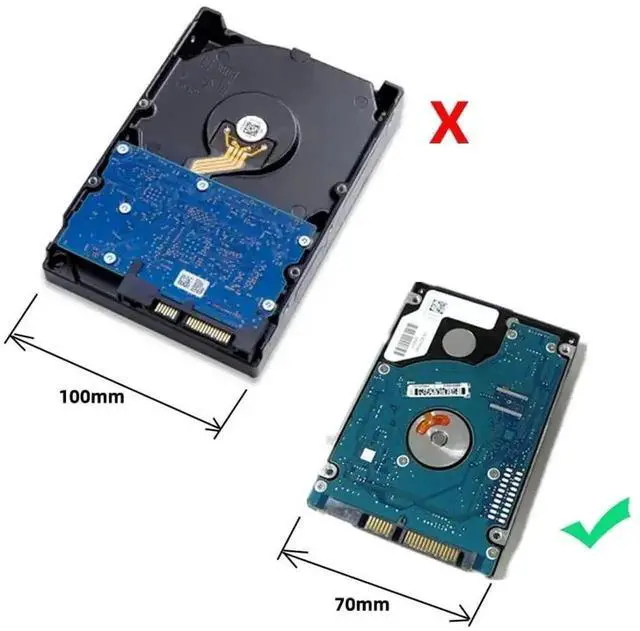 Alt view image 7 of 7 - WRIARICH 50cm eSATA to 22Pin SATA Extension Cable with USB2.0 5V Power for 2.5-inch HDD