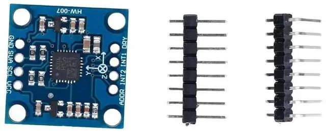 Alt view image 3 of 3 - WRIARICH GY-51 LSM303 LSM303D LSM303DLH 3-Axis Electronic Compass & Accelerometer Module, 3-5V IIC 3 Axis Magnetometer Sensor Module