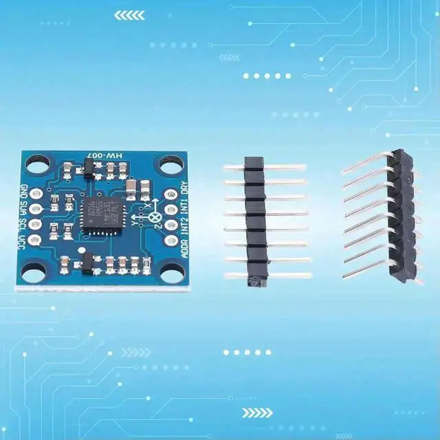 Main image of WRIARICH GY-51 LSM303 LSM303D LSM303DLH 3-Axis Electronic Compass & Accelerometer Module, 3-5V IIC 3 Axis Magnetometer Sensor Module