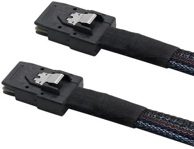 Main image of WRIARICH 1M/3.3FT Internal Mini SAS Cable SFF-8087 Male to Male, 6Gbps Server RAID Data Cable for PCIe RAID Controller, Storage Backplane and NAS Hard Drive Array