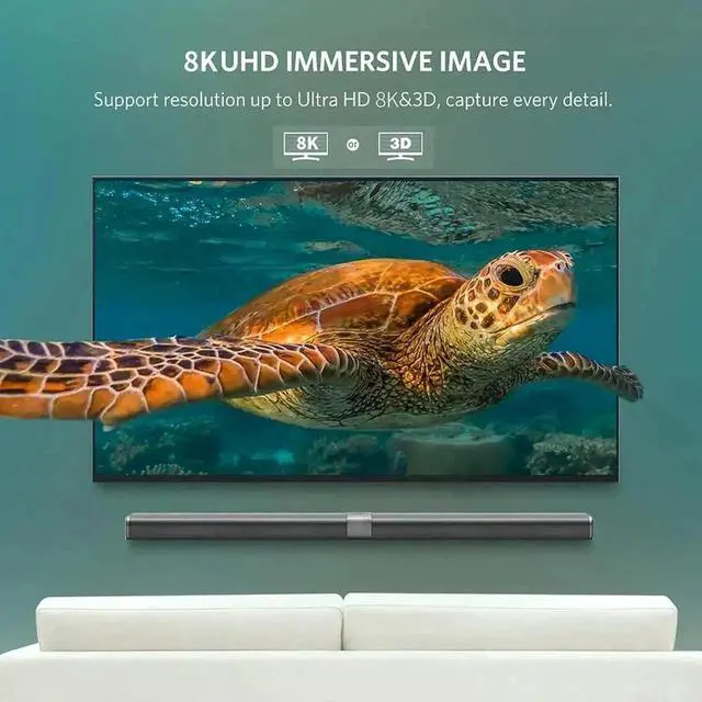 Alt view image 4 of 6 - WRIARICH 8K DisplayPort 1.4 Cable 3.3ft/1M, Nylon Braided DP 1.4 to DP Cord, HBR3 32.4Gbps High Speed Support 8K@60Hz 4K@144Hz 7680x4320 for Gaming Monitor PC Graphics Card