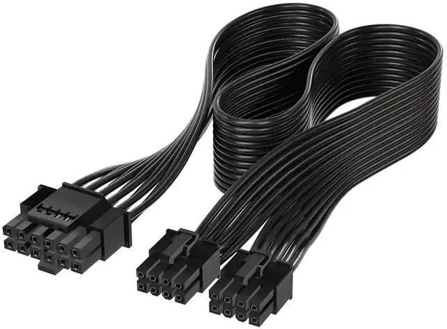 Main image of WRIARICH ATX 3.0 PCIe 5.0 12VHPWR 16Pin Modular PSU Cable to Dual ATX 8Pin, Compatible with RTX 3080 / 3090 Ti Graphics Cards