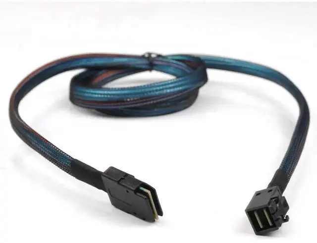 Alt view image 6 of 6 - WRIARICH3.3FT/1M Cross-Generation Internal Mini SAS HD Cable SFF-8643 Male to SFF-8087 Male, 12Gbps/6Gbps Mixed Bandwidth Server Wire for PCIe RAID Controller, Storage Backplane & NAS Hard Drive Array