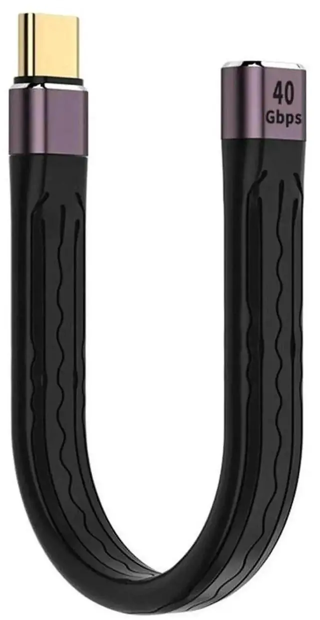 Alt view image 2 of 3 - WRIARICH 13CM Short USBC to USBC Cable | USB3.1 Gen2×2 40Gbps, 100W PD & OTG Function for Portable SSD, Laptop, MacBook