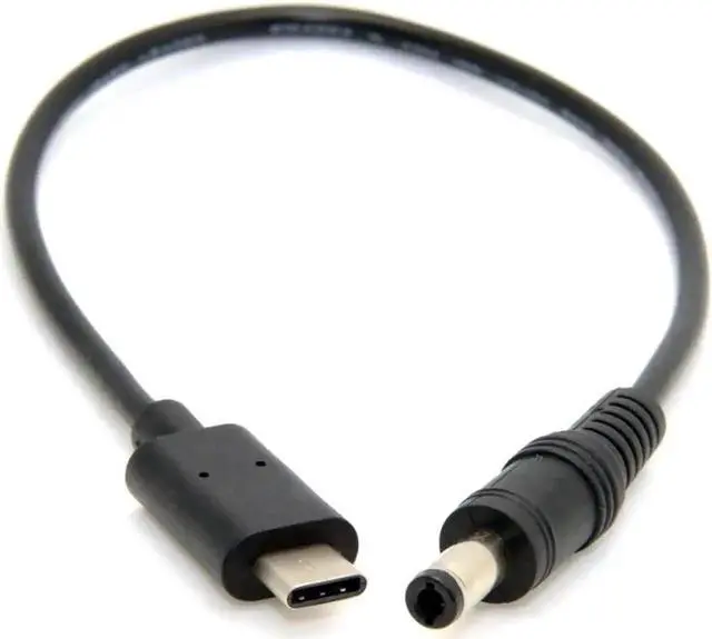 Alt view image 2 of 7 - WRIARICH 20cm USB-C to DC 5.5×2.5mm Power Cable, Type-C Input to 5.5/2.5 DC Barrel Plug for 5V Charging & New MacBook Related Devices