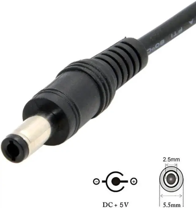 Alt view image 6 of 7 - WRIARICH 20cm USB-C to DC 5.5×2.5mm Power Cable, Type-C Input to 5.5/2.5 DC Barrel Plug for 5V Charging & New MacBook Related Devices