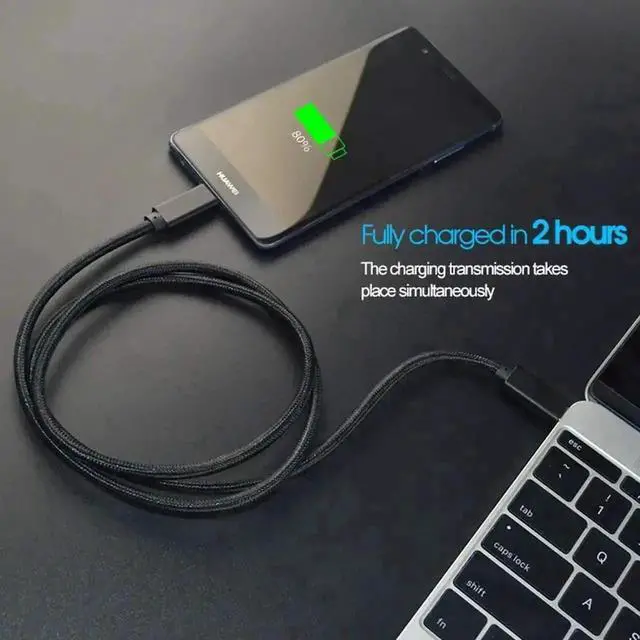Alt view image 3 of 7 - WRIARICH 6.6FT USB C to USB C Cable, 100W PD Fast Charging 10Gbps Data 4K Video Cord with E-Marker IC for Laptop, Phone, Switch