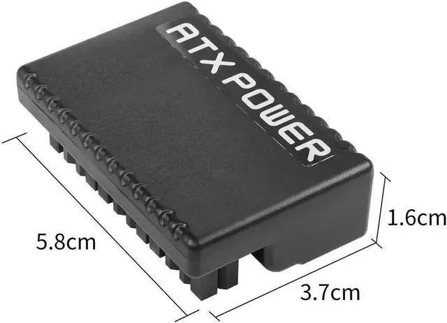 Alt view image 4 of 6 - WRIARICH 90 Degree ATX 24Pin Power Adapter Board, 24Pin Male to Female Right Angle PSU Port Connector for Desktop Motherboard