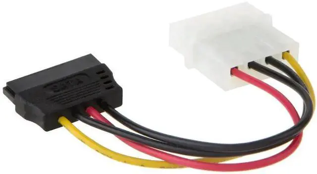 Alt view image 2 of 5 - WRIARICH 5 Pack 4 Inch 4 Pin LP4 Molex to SATA 15Pin Power Adapter Cable, IDE Molex to SATA Power Converter Cord for Desktop HDD SSD Optical Drives