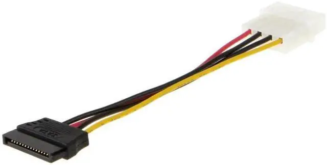 Alt view image 4 of 5 - WRIARICH 5 Pack 4 Inch 4 Pin LP4 Molex to SATA 15Pin Power Adapter Cable, IDE Molex to SATA Power Converter Cord for Desktop HDD SSD Optical Drives