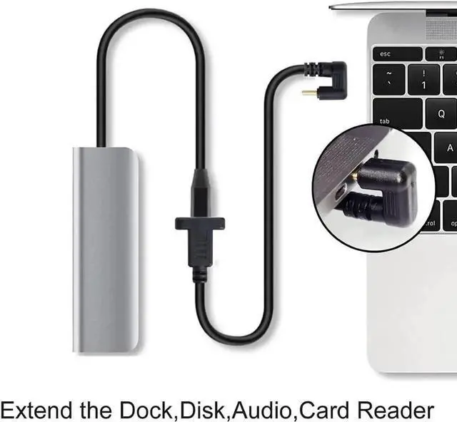 Alt view image 7 of 7 - WRIARICH 30cm U-Shaped 180° Back Bend USB3.1 Type-C Male to Female Extension Cable