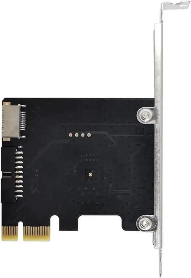 Alt view image 4 of 5 - WRIARICH PCIe x1 USB 3.2 Gen1 Expansion Card, PCI Express to USB 3.2 Type-E A Key + USB 3.0 20Pin Internal Header Adapter, 5Gbps Front Panel USB Connector for Desktop PC Motherboards