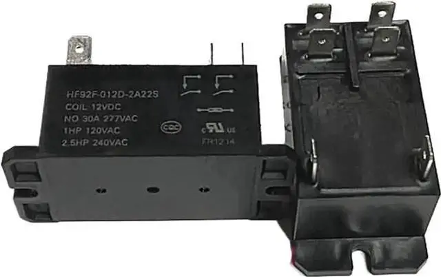 Main image of WRIARICH HF92F-012D-2A22S Power Relay, 12VDC Coil, 30A 6Pin Dual Normally Open PCB Relay, 1PCS