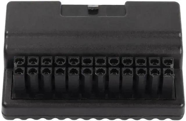 Alt view image 4 of 7 - WRIARICH 90 Degree Right Angle ATX 24Pin Power Adapter Board, Male to Female L-Shaped 24 Pin ATX Converter for Desktop Motherboard PSU Cable Management