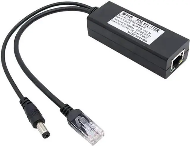 Main image of WRIARICH 48V to 12V 2A Isolated PoE Splitter Power Module, 100Mbps 10/100M Active LAN Ethernet Splitter, IEEE802.3af/at Compliant High Power PoE Separator for IP Cameras, Wireless AP, NVR Surveillance