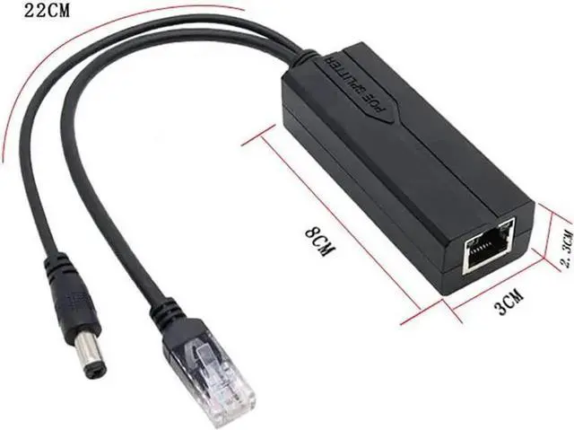Alt view image 2 of 5 - WRIARICH 48V to 12V 2A Isolated PoE Splitter Power Module, 100Mbps 10/100M Active LAN Ethernet Splitter, IEEE802.3af/at Compliant High Power PoE Separator for IP Cameras, Wireless AP, NVR Surveillance