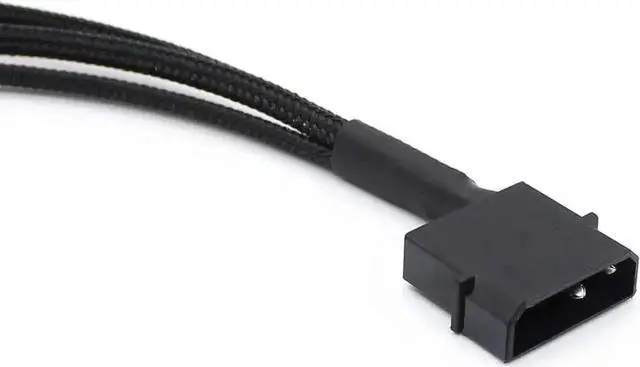 Alt view image 4 of 6 - WRIARICH 10 Inch Molex to 3 Way 3Pin/4Pin PC Case Fan Splitter Cable, 4Pin LP4 Molex to Triple Fan Power Adapter (2 Pack)