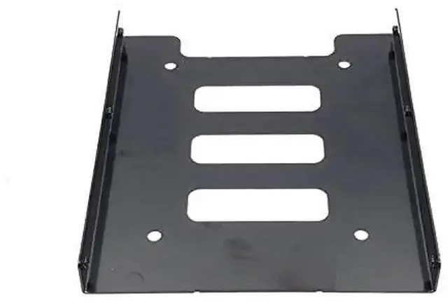 Alt view image 4 of 6 - WRIARICH Black 2.5" to 3.5" Metal HDD Mounting Bracket Adapter, With IDE 4Pin to SATA 15Pin Power Cable & SATA 3.0 Data Cable for Desktop & Server SSD/HDD