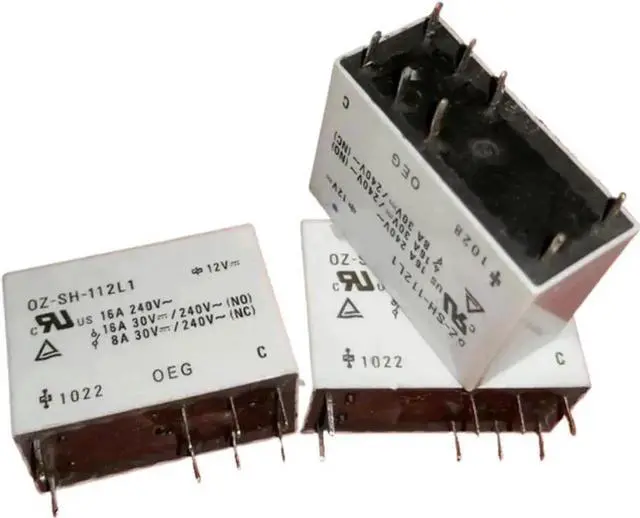 Main image of WRIARICH OZ-SH-112L1 8Pin SPDT Power Relay, 12VDC Coil, 16A Contact Load, 14F-1C-8P PCB Relay (1PCS)