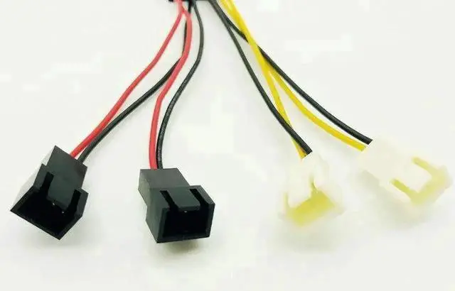 Alt view image 3 of 5 - WRIARICH 5PCS 4Pin Molex to 4 Way 3Pin Fan Power Adapter Cable, 12V/5V for PC Case & CPU Fans
