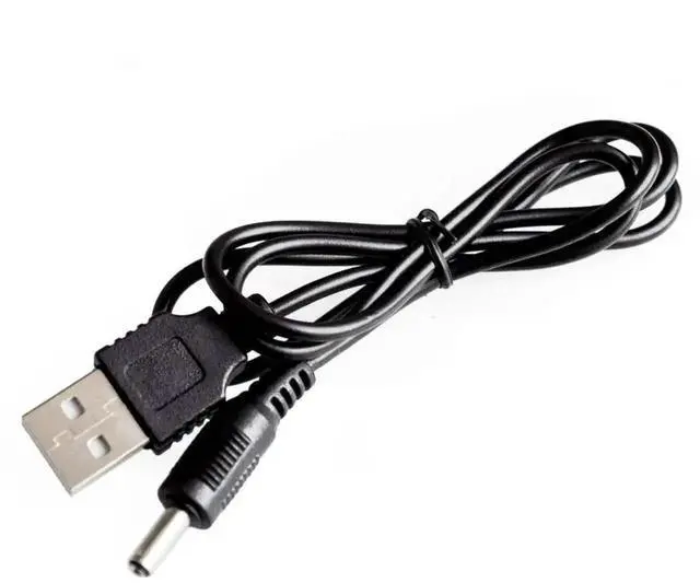Main image of WRIARICH USB 2.0 A Male to 3.5×1.35mm DC Barrel Power Cable, 5V USB to 3.5mm Jack Charging Adapter Cord for Small Electronics