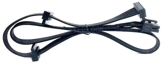 Alt view image 6 of 6 - WRIARICH 6Pin to 3 Right-Angled SATA HDD SSD Power Cable, 18AWG, 50+15+15cm, Compatible with Cooler Master MWE GOLD 550W/650W/750W Modular PSU