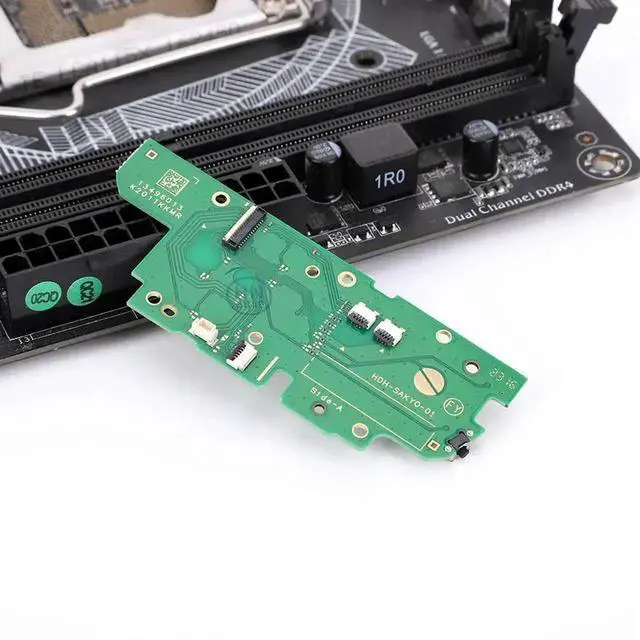 Alt view image 3 of 3 - WRIARICH Button PCB Board with Flex Ribbon Cable, Left Side Key Circuit Daughterboard Replacement for NS Lite Handheld Game Console