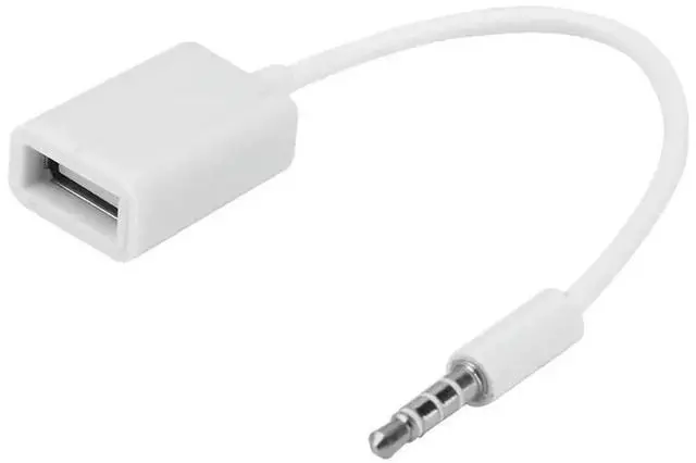Main image of WRIARICH 3.5mm Male AUX Jack to USB 2.0 Type A Female OTG Audio Converter Cable Adapter Cord