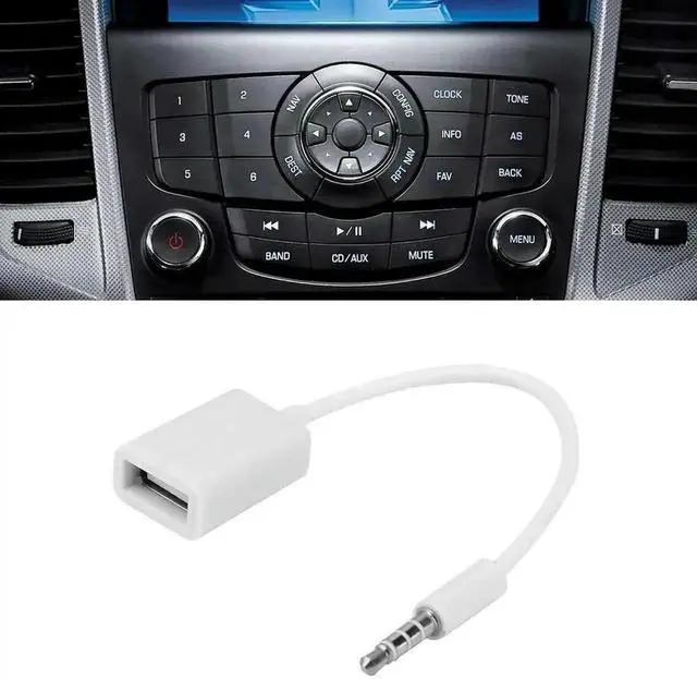 Alt view image 2 of 3 - WRIARICH 3.5mm Male AUX Jack to USB 2.0 Type A Female OTG Audio Converter Cable Adapter Cord
