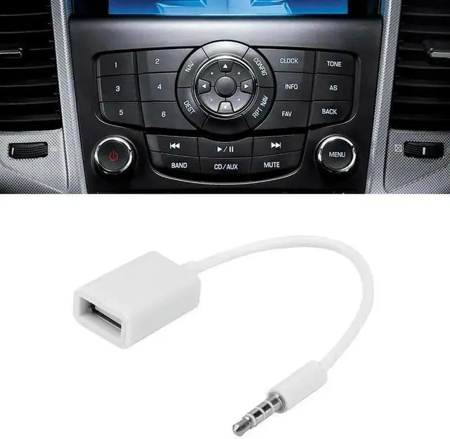 Alt view image 3 of 3 - WRIARICH 3.5mm Male AUX Jack to USB 2.0 Type A Female OTG Audio Converter Cable Adapter Cord