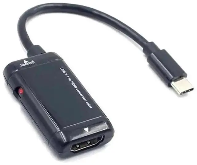 Main image of WRIARICH USB 3.1 Type-C Male to HDMI Female MHL Video Converter Dongle, 1080P Digital Signal Output for HDTV