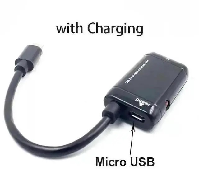 Alt view image 2 of 6 - WRIARICH USB 3.1 Type-C Male to HDMI Female MHL Video Converter Dongle, 1080P Digital Signal Output for HDTV