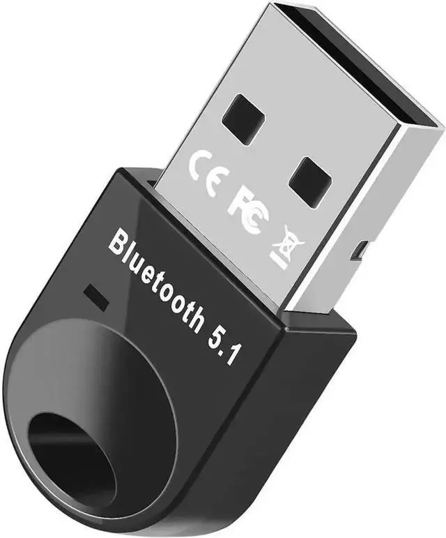 Main image of Bluetooth 5.1 USB Adapter for PC, 5.1 EDR Wireless Bluetooth Dongle Transmitter Receiver for Desktop Laptop Mouse Keyboard Printer Speaker Headphone, Compatible with Windows 11/10/8.1/8/7/XP, Black Mi