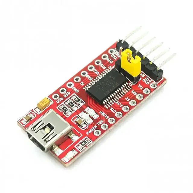 Alt view image 3 of 3 - WRIARICH FT232RL USB to TTL Serial Adapter Module, Dual 3.3V & 5V Output USB to RS232 Download Debug Cable